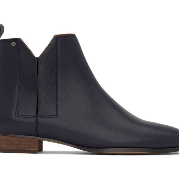 Matt & Nat Navy Blue Newman Vegan Leather Ankle Boot Size 6.5 (Chelsea Boot) - Picture 13 of 13